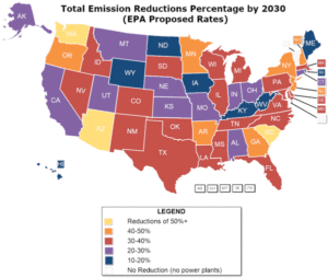 Each state has a specific goal to reduce their carbon dioxide emissions. Photo Credit: National Conference of State Legislatures (ncsl.org)