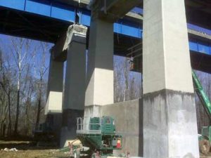 Bridge repair with HJ3 carbon fiber
