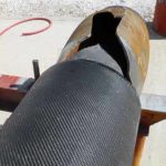 A gas pipe wrapped with HJ3's CarbonSeal system withstood a 5200 PSI blast test