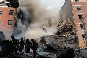 A gas explosion in Harlem earlier this year killed 8 and injured 48. Credit: NY Daily News