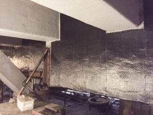 CarbonSeal carbon fiber on beams and slabs.